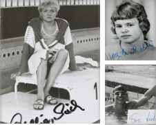 Autogrammkarten Schwimmsport Sammlung erstellt von Versandantiquariat Hbald
