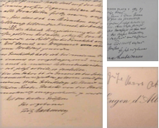 Autographen Sammlung erstellt von Fontane-Antiquariat Dr. H. Scheffers