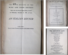 Cookery, Food, Gastronomy Sammlung erstellt von John Roberts, A.B.A.